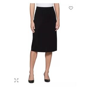 Misook Straight Pull On black pencil Skirt size M